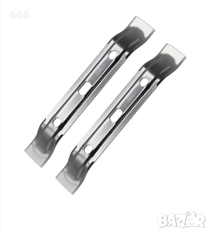 Комплект 2 режещи ножа от неръждаема стомана 20см за косачки за трева ,Stihl , Viking