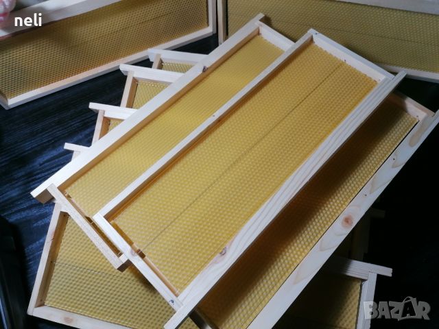 Рамки за пчелни кошери с монтирани восъчни основи, снимка 4 - За пчели - 45208972