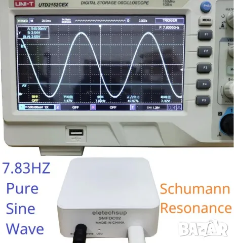 7.83Hz Генератор на Вълни на Шуманов Резонатор на Шуман Генератор на Резонанс на Шуман + 3.5мм Изход, снимка 3 - Други - 49007931