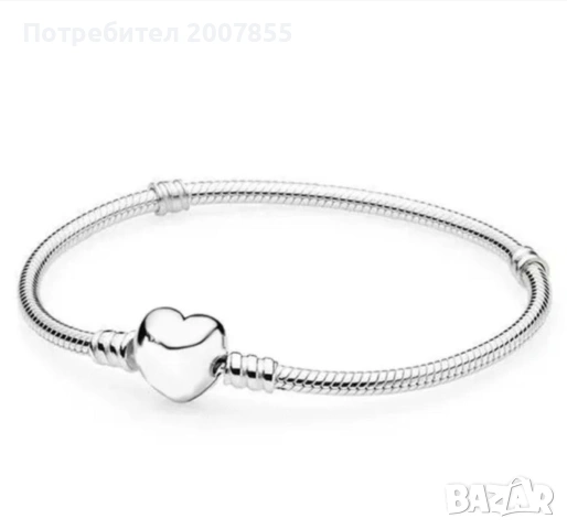 Сребърни дамски гривни Pandora , снимка 6 - Гривни - 53790643