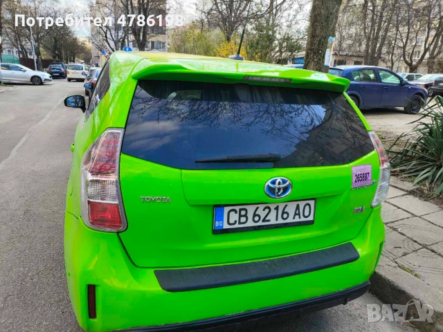 Такси под Аренда към Taxi Me,Toyota Prius+,7 Местен,Хибрид плюс Газ-68лв/35 евро на ден, снимка 11 - Rent a car - 54142386