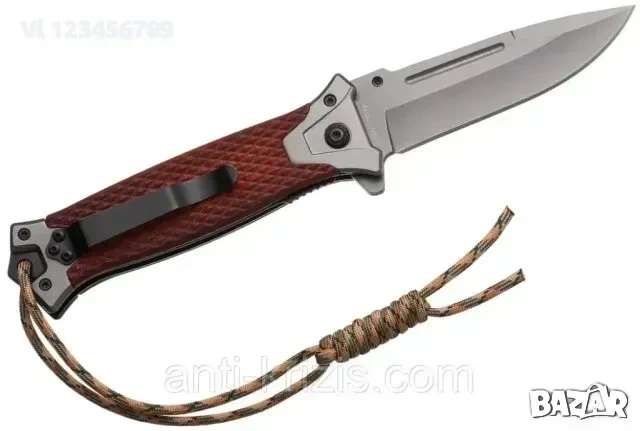 Сгъваем автоматичен нож Browning 364 (кафяв) -88х220 , снимка 4 - Ножове - 53830165