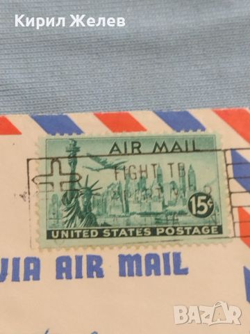 Стар пощенски плик с марки и печати Санта Барбара Америка за КОЛЕКЦИОНЕРИ 45780, снимка 2 - Филателия - 46414369