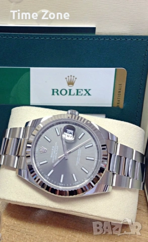 Rolex Datejust 41mm Steel Dark Rhodium Dial Automatic Различни Варианти, снимка 4 - Мъжки - 54049871