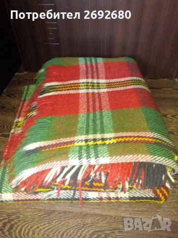 Вълнени губери комплект за две табуретки+ъглов диван/нови родопски одеала 160/220см., снимка 11 - Други - 48415135