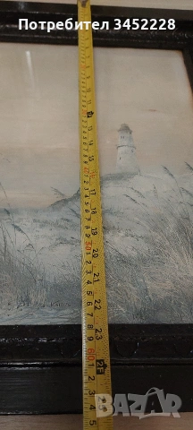 картина репродукция рамка дървена 84см 64см, снимка 8 - Картини - 53233519