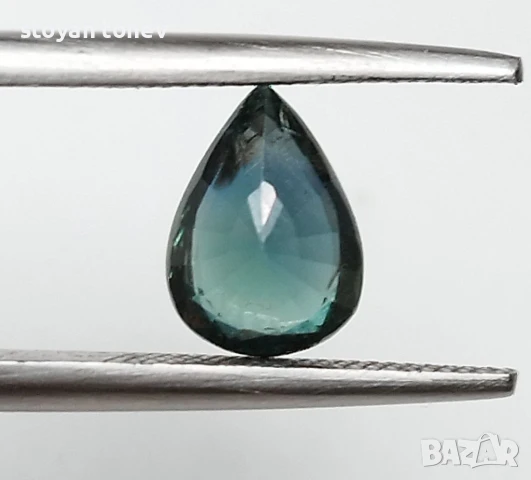 Естествен нетретиран сапфир в зелено-синьо 1.02кт! Сертифициран! Нов!, снимка 11 - Колиета, медальони, синджири - 46526950