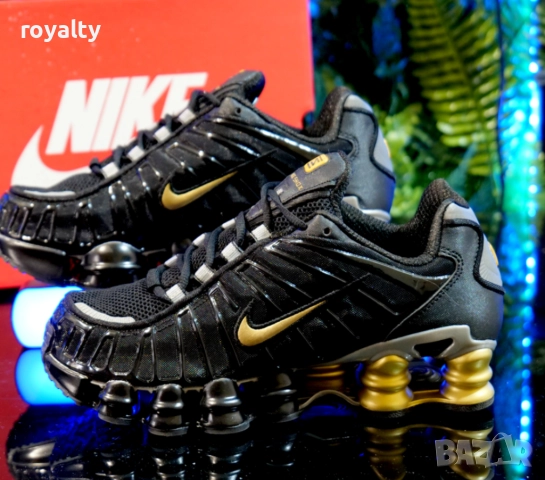 Nike Shox TL Black and Gold
