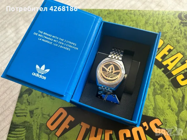 Adidas Edition One Gold And Silver watch ръчен часовник адидас Adidas Originals, снимка 2 - Мъжки - 47599022