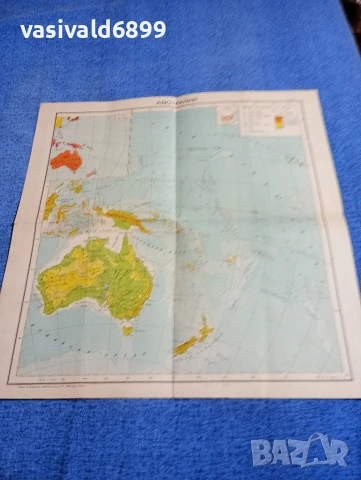 Карта на Австралия 