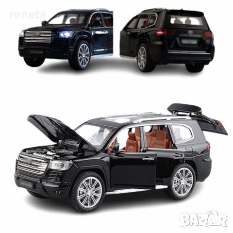 Играчка Кола, TOYOTA Land Cruiser , Метална, Без кутия, Черен, 20x8x8 см., снимка 3 - Коли, камиони, мотори, писти - 45422933