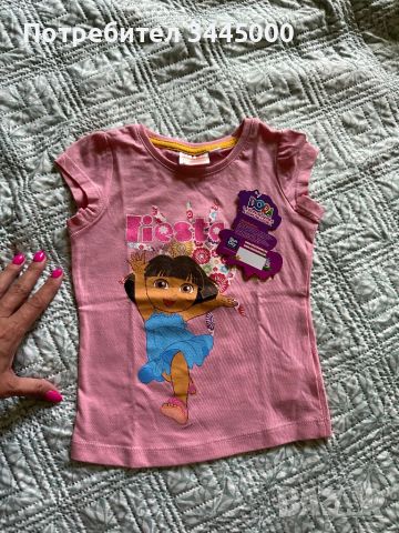 Нова тениска с Дора , 2-3г., снимка 4 - Детски Блузи и туники - 46433770