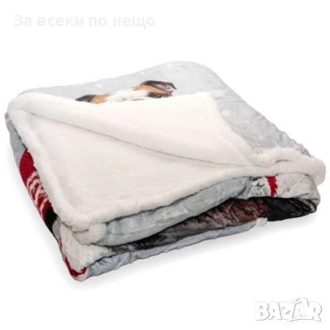 Меко одеяло с булдог, 155*200 см Код P1623, снимка 2 - Олекотени завивки и одеяла - 52917005