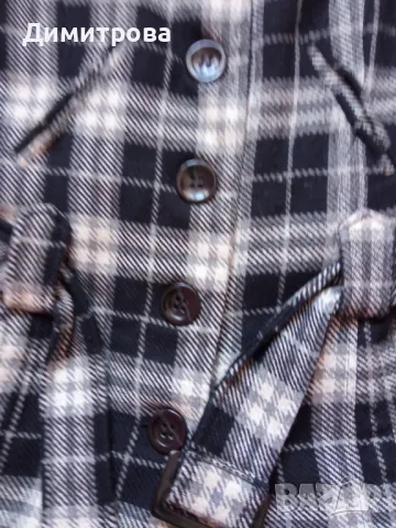 Карирано палто М размер, снимка 9 - Палта, манта - 50434463