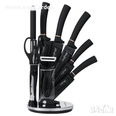 Комплект уреди за рязане Cheffinger 9 части – мраморно покритие, снимка 11 - Други - 53947974