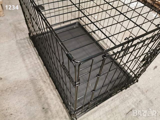 НОВА метална сгъваема клетка за куче 78x49x54см за транспорт и стационар, снимка 2 - За кучета - 45227538