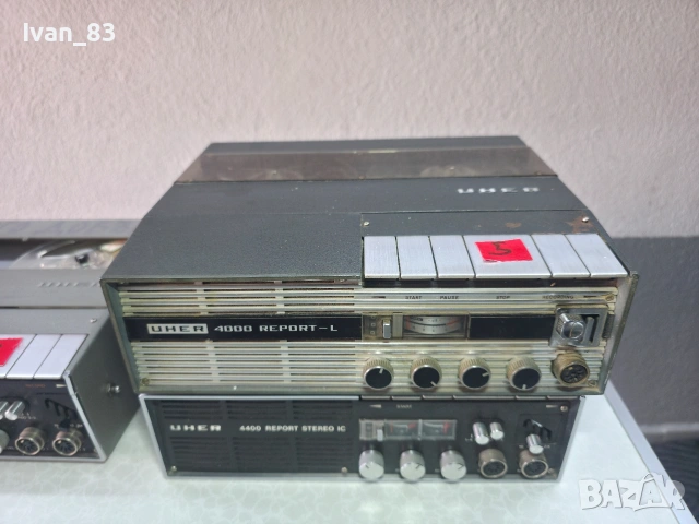Ролкови магнетофони Uher 4400 report stereo ic и 4000 report L, снимка 6 - Декове - 53004749
