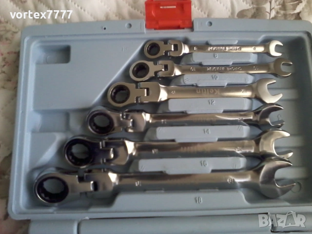 Комплект звездогаечни с тресчотка 12 бр., снимка 3 - Куфари с инструменти - 53812923