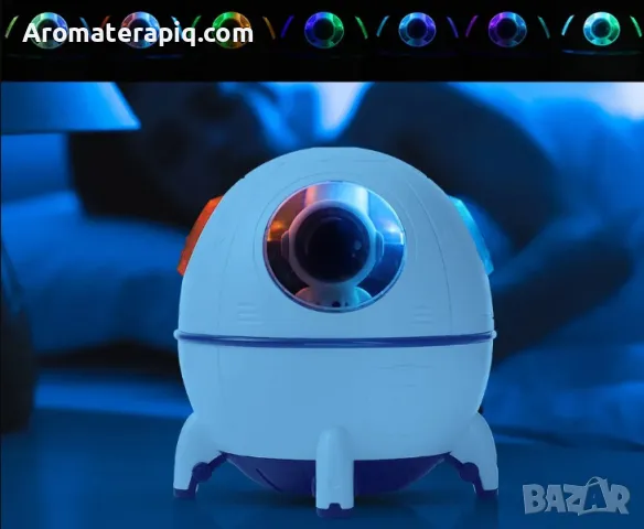 Арома дифузер Астронавт в космическа капсула с LED светлини 220 мл, снимка 4 - Други стоки за дома - 49605807