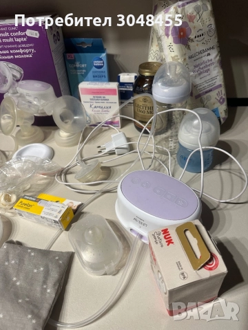 Две електрически помпи и аксесоари за мама и бебе , снимка 4 - Помпи за кърма - 51471306