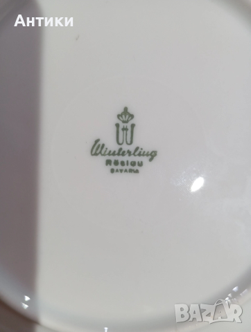 Порцеланова стара чиния , снимка 4 - Чинии - 52642581