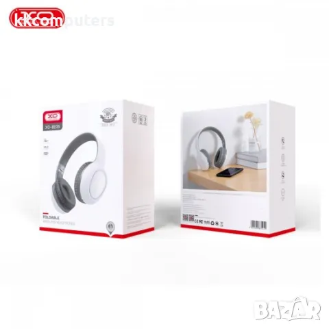 Слушалки големи XO BE35 Bluetooth, Бели, снимка 2 - Bluetooth слушалки - 50285478