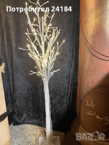 Продавам светещо декоративно дърво- бреза- 135 см., снимка 2 - Декорация за дома - 53998887