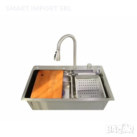 Многофункционална мивка Smart Heater, 75х46 см, сребрист