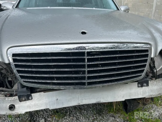 Маска преден капак Мерцедес Е класа W211 E class решетка броня