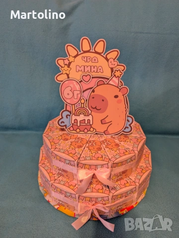 Картонена торта Пепа пиг, снимка 14 - Други - 53135716