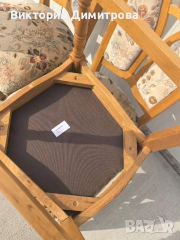 Комплект SAFIIRA - 4 трапезни стола , снимка 10 - Столове - 53625143