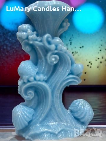 Свещ “ Морска вълна”, снимка 7 - Декорация за дома - 53223432