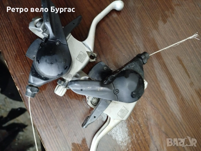 Комбинирани команди 27 скорости за велосипед Колело Shimano deore st m 510. Цена за чифт , снимка 2 - Части за велосипеди - 53659186