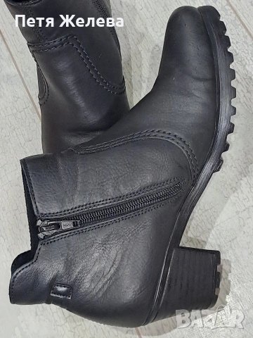 Дамски боти от естествена кожа RIEKER  N36, снимка 7 - Дамски боти - 53204142
