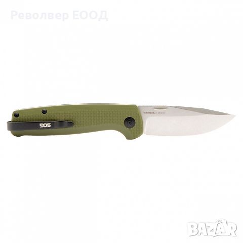 Сгъваем нож SOG Terminus SJ, в цвят OD green - 7,37 см, снимка 1 - Ножове - 45268211