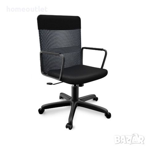 Офис стол HL HL08BK CHAIR-BLACK, снимка 1 - Столове - 46670807