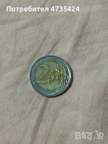 Рядка италиянска монета от 2012г, снимка 2 - Нумизматика и бонистика - 53447022