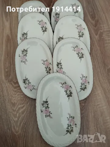 Едновремешни порцеланови чинии, снимка 5 - Чинии - 49754422