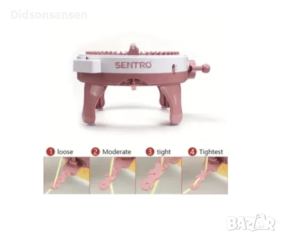 Плетачна машина Sentro за ръчно плетиво 34x19.5 см 48 игли, снимка 3 - Други машини и части - 53994225