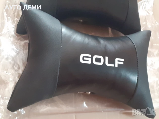 ТОП Цена за 2 бр-22лв кожени възглавнички и 2 бр-22 лв карбон калъфи с надпис Голф Golf , снимка 2 - Аксесоари и консумативи - 48897202