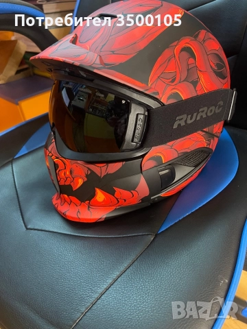 Ruroc RG1-DX HELMET - EL DIABLO, снимка 3 - Спортна екипировка - 52929932