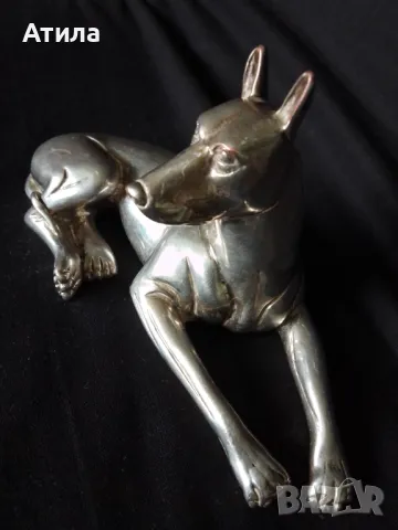 статуетка куче сребро 8/16.5 см, снимка 2 - Статуетки - 50349540