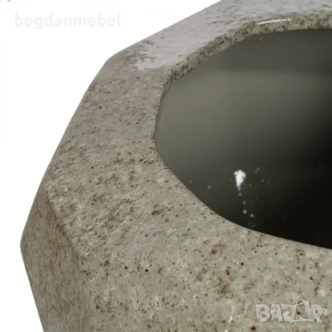 Саксия Зелен Керамика 40 x 40 x 26 cm, снимка 2 - Саксии и кашпи - 49673677