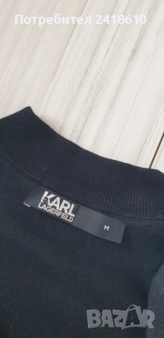 Karl Lagerfeld Merino / Wool / Mens Size M ОРИГИНАЛ! Мъжки Пуловер Поло!, снимка 12 - Пуловери - 52294182