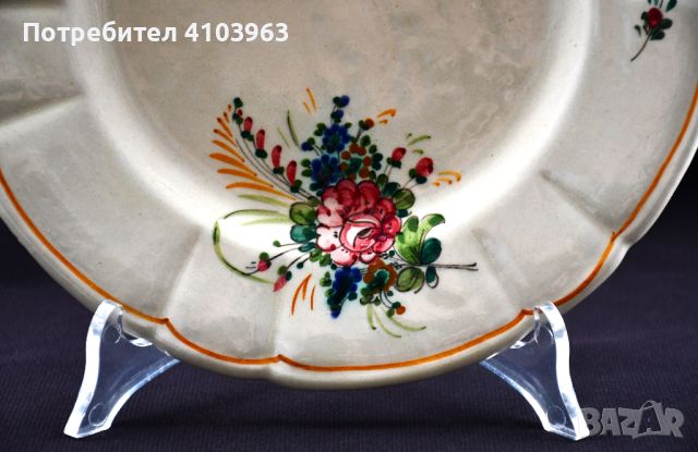 Комплект ръчно рисувани италиански чинии на M. Lupi, снимка 2 - Сервизи - 45827539