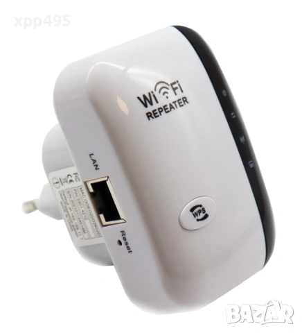 Усилвател за безжичен интернет, WiFi Repeater, 300Mbps, снимка 2 - Рутери - 53780522