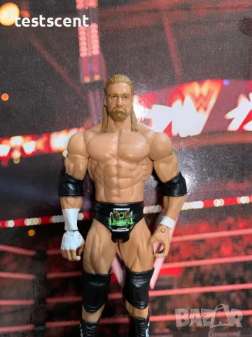 Екшън фигура WWE Triple H Трите Хикса DX Army Mattel Basic Series Wrestlemania играчка фигура figure, снимка 4 - Други - 49512978