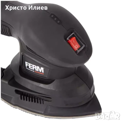 акумулаторен Мултишлайф машина FERM AX-Power 12V батерия зарядно устройство и 3 приставки, снимка 3 - Други инструменти - 51115736