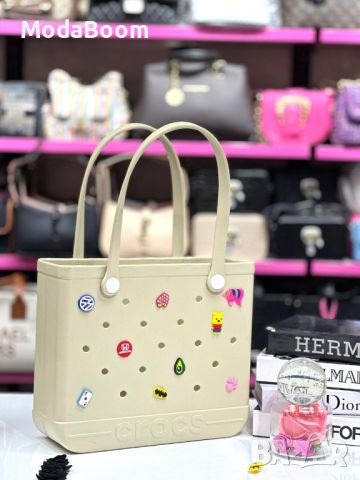 🍬CROCS Beach bag 🍬| Дамски Чанти| Различни Цветове 35х30см, снимка 6 - Чанти - 46623525