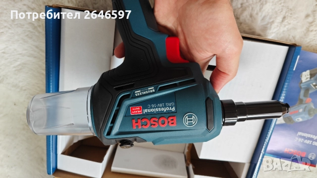 Акумулаторен пистолет за поп нитове Bosch GRG 18V 16 C, снимка 3 - Други инструменти - 51660368